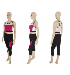 60 Bulk Womens 2 Piece Active Wear Set