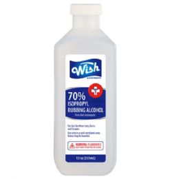 24 Bulk Wish Rubbing Alcohol 12oz 70% (84/pallet)