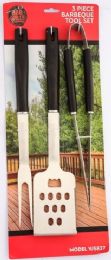 24 Bulk 3 Piece Bbq Tool Set