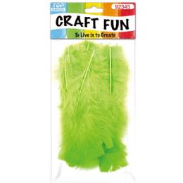 120 Bulk Diy Feather Lime Green