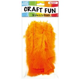 120 Bulk Diy Feather Orange