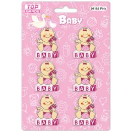96 Bulk Wooden Decoration Baby Girl