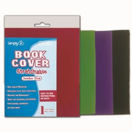 77 Bulk Stretchable Book Cover 14.5x9" Assorted Colors