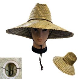 24 Bulk Straw Hat With Large Brim