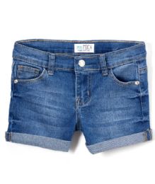 12 Bulk Girls' Denim Shorts Size 7-14