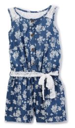 6 Bulk Girls' Denim Romper In Size 2T-4t