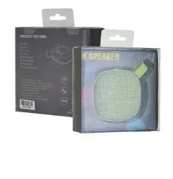12 Bulk Fabric Bluetooth Speaker Green