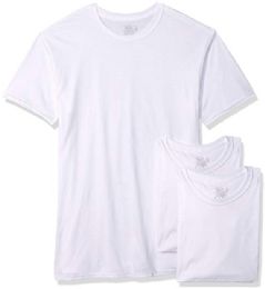 72 Bulk Men's Fruit Of The Loom Polyester Blend White T-Shirt, Size 4xl
