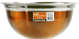 12 Bulk 8 Quart Copper Stainless Steel Mixing Bowl
