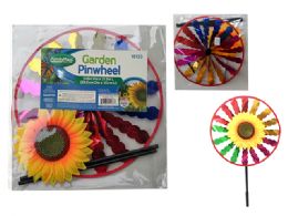 144 Bulk Sunflower Pinwheel Stake