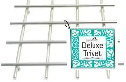 12 Bulk Heavy Duty Satin Nickel Deluxe Trivet