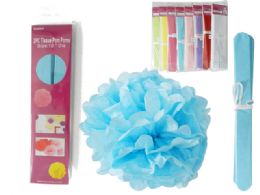 288 Bulk 2 Piece Tissue Pom Pom