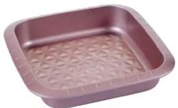 12 Bulk Non Stick Square Pan Rose Gold