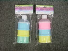 36 Bulk 3 Section Baby Snack Container