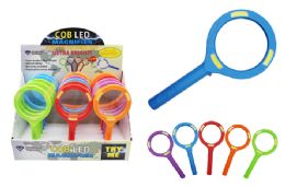 30 Bulk Cob Led Colorful Magnifying Glass