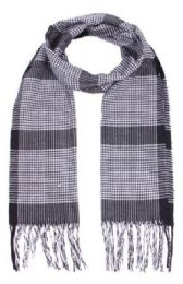 96 Bulk Unisex Striped Winter Scarf