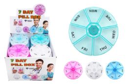 72 Bulk Round 7 Day Pill Box