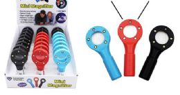 48 Bulk Mini Magnifying Glass With Leds And Uv Light