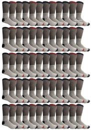 120 Bulk Yacht & Smith Men's Cotton Assorted Thermal Socks Size 10-13