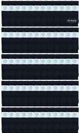 72 Bulk Yacht & Smith Men's Cotton 31 Inch Terry Cushioned Athletic Black Tube Socks Size 13-16