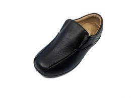 18 Bulk SemI-Formal Black Moccasin Shoes For Boys In Black