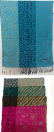 144 Bulk Winter Leopard Pashmina Shawl