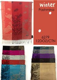 144 Bulk Winter Floral Pashmina Shawl
