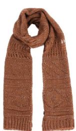 48 Bulk Women's Cable Knit Scarf