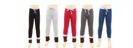 72 Bulk Children's Sweatpants Fur Lined Assorted Colors