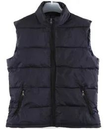 36 Bulk Men's Nylon Winter Sleeveless Vest Assorted Colors