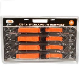 10 Bulk 4 Piece Locking Tie Down