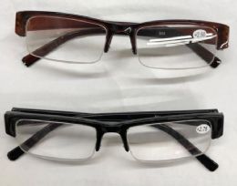 120 Bulk Assorted Colors And Power Lens Rimless Plastic Reading Glasses Bulk Buy