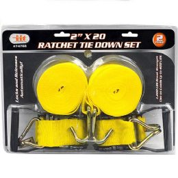 6 Bulk Ratchet Tie Down Set
