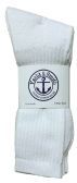 1200 Bulk Yacht & Smith Cotton Crew Socks Bundle Set For Men Woman And Children In Solid White