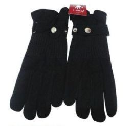 72 Bulk Womens Black Gloves