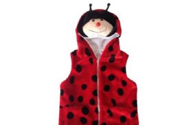 12 Bulk Vest With Ladybug Hoody For Kids