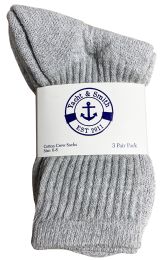 240 Bulk Yacht & Smith Kids Cotton Crew Socks Gray Size 6-8