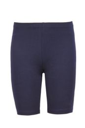48 Bulk Sofra Girl's Short Cotton Leggings In Navy