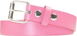 12 Bulk Pink Belts for Kids