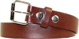 12 Bulk Kids Leather Belts Quality Brown for Kids Small size