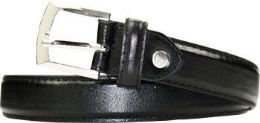 12 Bulk Belts Quality Black Stitched for Kids Small size
