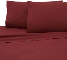 48 Bulk Martex Pillow Case Heavy Weight And Durable In Burgandy