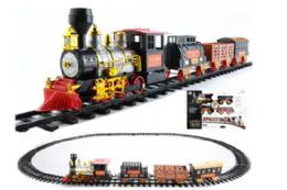 6 Bulk 28x18x4" B/o Train And Railroad Track Set