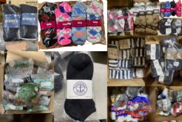 1200 Bulk Mega Sock Pallet Deal Mens Woman And Children Mix Socks - All Kinds Of Socks