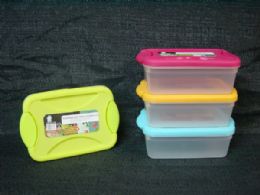 72 Bulk Pl. Storage Container Rect. W/ Lock Lid