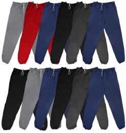 24 Bulk Men's Fruit Of The Loom Sweatpants Joggers With Draw String And Pockets Size 4xl