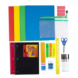 12 Bulk 43 Piece Kids Bulk School Supply Kits