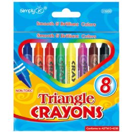144 Bulk 8 Count Triangle Crayons