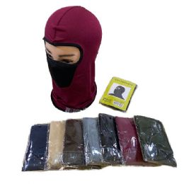 24 Bulk Ninja Face Mask Solid With Mesh Front