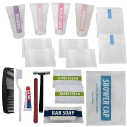48 Bulk Deluxe Feminine 20 Piece Hygiene Kit